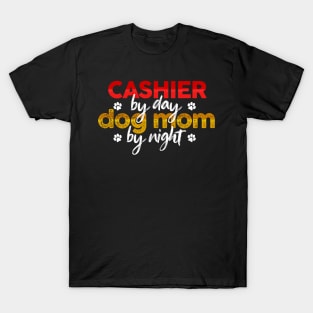 Cashier By Day Dog Mom By Night T-Shirt